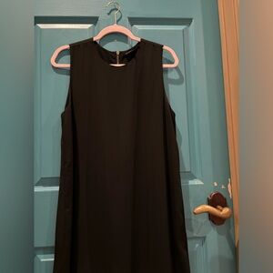 Plain black flowy dress